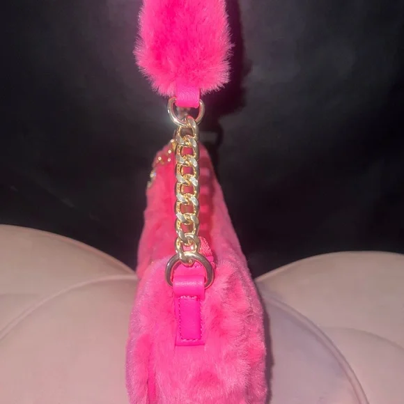 Juicy Couture Pink Fur Shoulder Bag - Picture 4 of 7